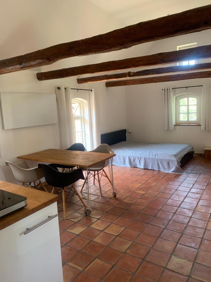 Studio Auf Denkmalgeschuetztem Dreiseithof In Hoefgen Bei Grimma Hofgen  Екстер'єр фото